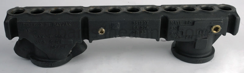 Raypak Inlet_Outlet Header Cast Iron - Part Number: 007716F