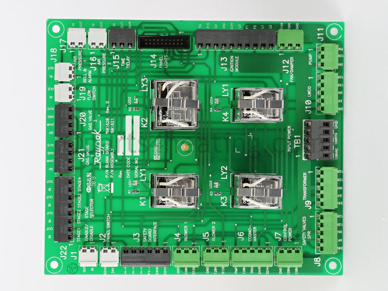 Raypak Printed Circuit Board Cpw - Part Number: 007901F