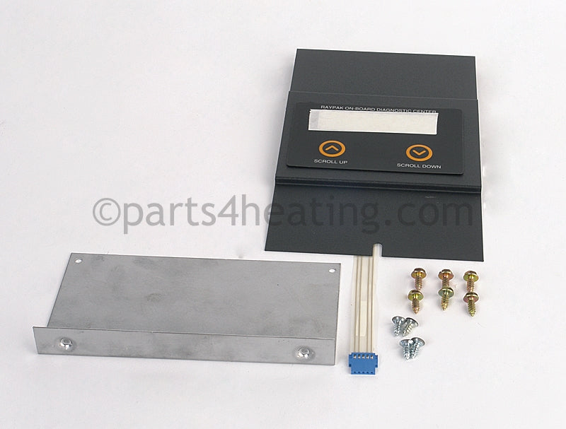 Raypak Control Box Cover Panel W/Display - Part Number: 012634F