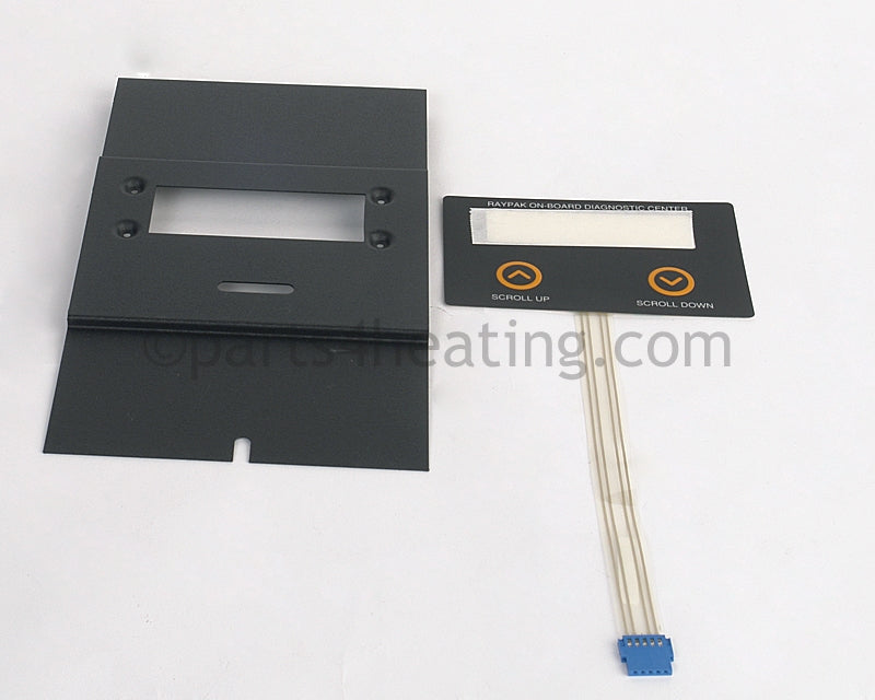 Raypak Control Box Cover Panel W/Display - Part Number: 012634F
