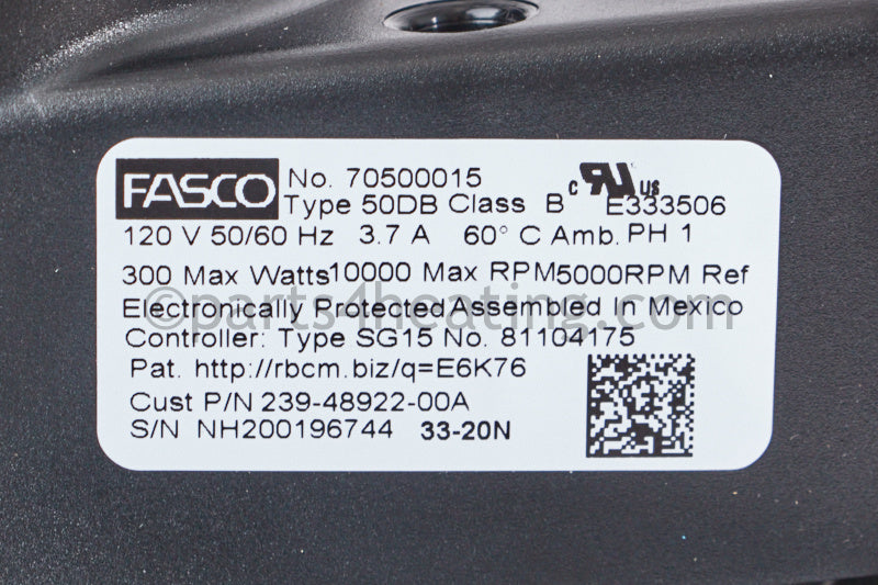 Bradford White Fasco Blower-Ebm Replacement (With Gasket) - Part Number: 239-43229-00