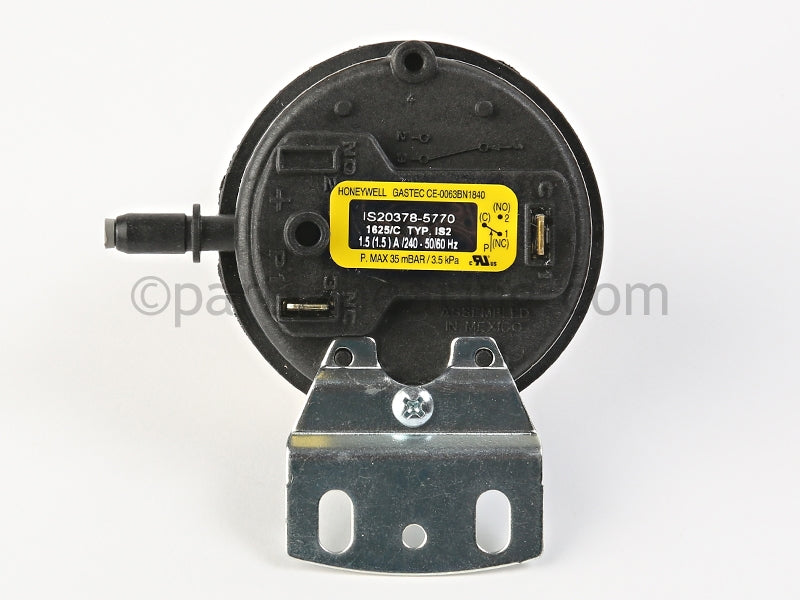 Bradford White Exhaust Pressure Switch - Part Number: 23946037-01