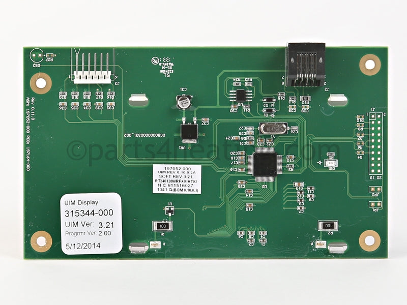 Lochinvar User Interface Module - Part Number: 9006240005 , 100111017, 197052.000