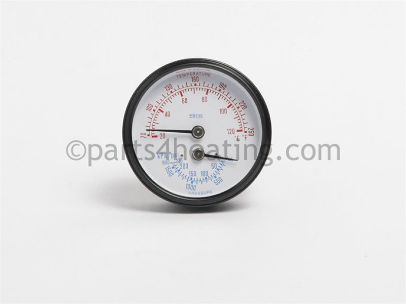 Laars Heating Systems Temperature/Pressure Gauge - Part Number: A0079000