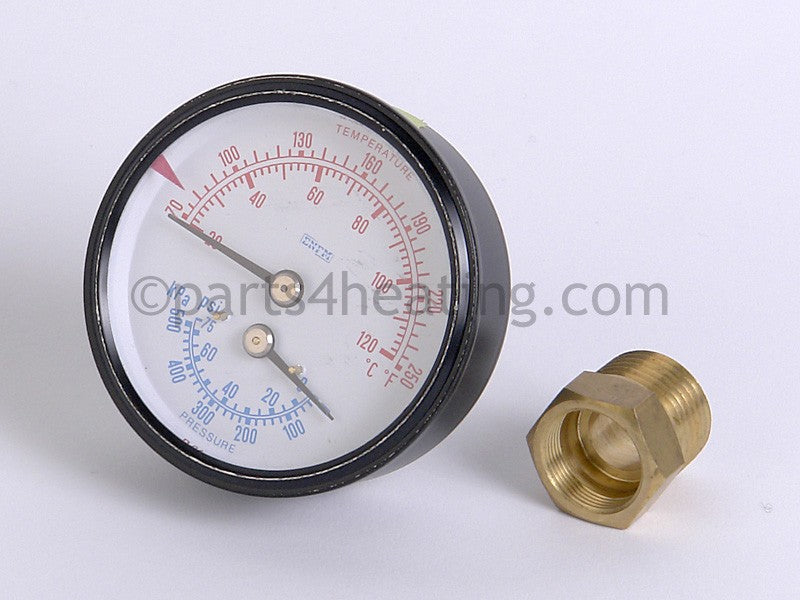 Laars Heating Systems Temperature &amp; Pressure Gauge - Part Number: A2000400