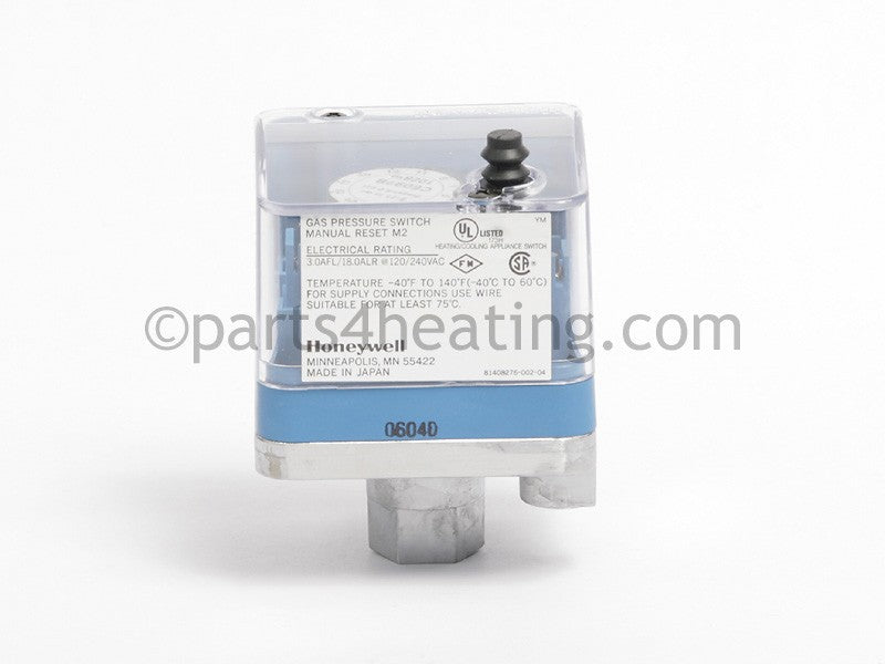 Laars Heating Systems High Gas Pressure Switch, Manual Reset - Part Number: E0023300