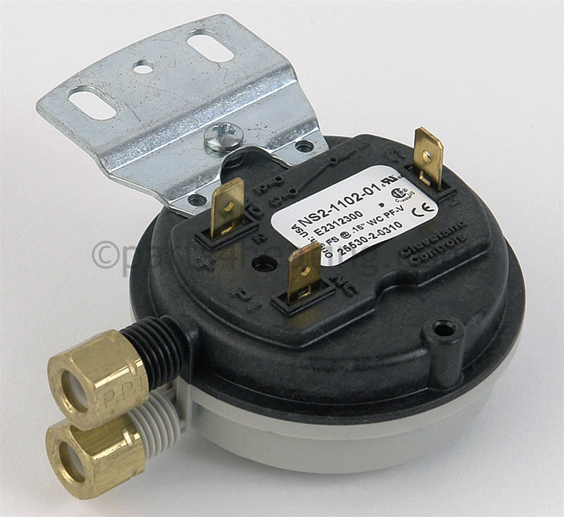 Laars Heating Systems Pressure Switch, Air, Spdt, No, Rheos+, 1200, 1600, 2000, 2400 - Part Number: E2312300