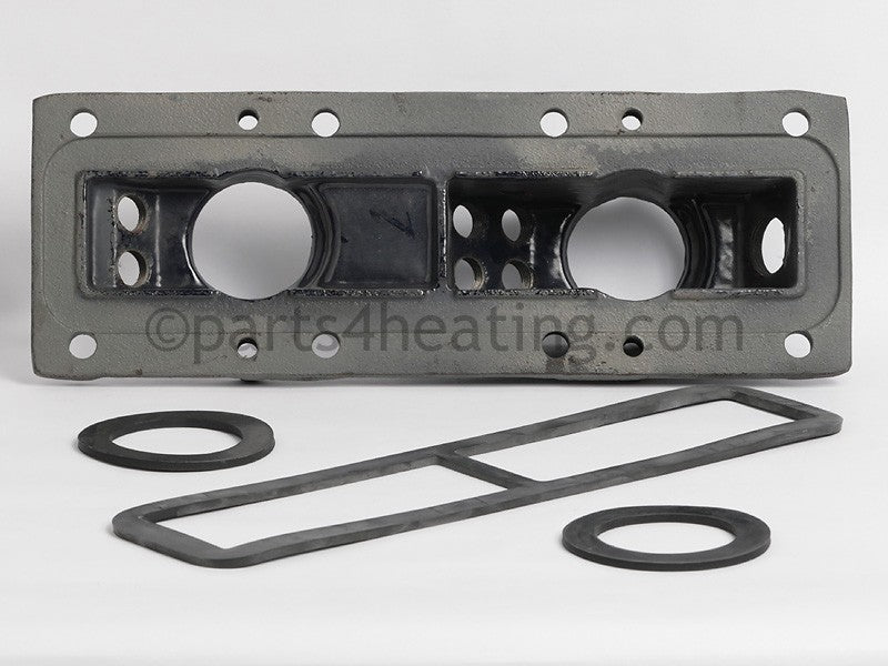 Laars Heating Systems Header Cover, Inlet/Outlet, Glass-Lined Cast Iron, Previous Part #10364504 - Part Number: R10364504