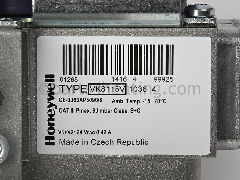 Lochinvar Gas Valve Assembly Nat (Before Ch) - Part Number: VAL1005